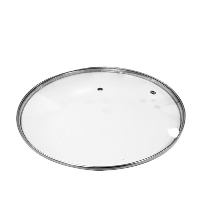 Couvercle pour poêle EDM 76690 Rechange Casserole Verre Transparent Ø 18 cm