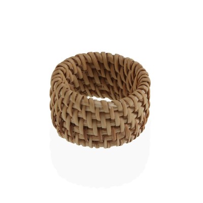 Napkin ring Versa Brown Rattan 5 x 3 x 5 cm