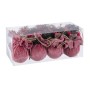 Boules de Noël Multicouleur Rose Velours côtelé Foam 6 x 6 x 6 cm (8 Unités)