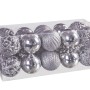 Boules de Noël Argenté Plastique 5 x 5 x 5 cm (20 Unités)