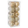 Boules de Noël Doré Plastique 6 x 6 x 6 cm (20 Pièces) (20 Unités)