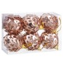 Boules de Noël Bronze Plastique Polyfoam 6 x 6 x 6 cm (6 Unités)