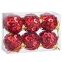 Boules de Noël Rouge Plastique Polyfoam 6 x 6 x 6 cm (6 Unités)