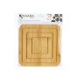 Dessous de plat Naturel Bambou 19 x 1 x 19 cm (24 Unités) Carré