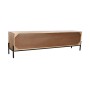 TV furniture Home ESPRIT Black Golden Natural Wood Mango wood 180 x 40 x 50 cm