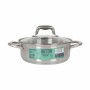 Casserole with glass lid Quttin Caesar Steel ø 22 x 8 cm (6 Units)