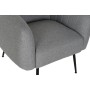 Fauteuil DKD Home Decor Noir Gris Mousse Bois Métal 81 x 75 x 73 cm