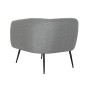 Armchair DKD Home Decor Black Grey Foam Wood Metal 81 x 75 x 73 cm