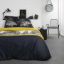 Jeu de draps TODAY Noir Jaune Lit double 220 x 240 cm