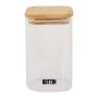 Food Preservation Container Quttin Bamboo Borosilicate Glass 720 ml (12 Units)