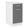 Meuble de cuisine 40 x 47 x 82 cm Gris Mélamine PVC