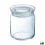 Jar Luminarc Pav Transparent Silicone Glass (1 L) (6 Units)