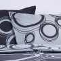 Bedding set TODAY White Circles Grey Double bed 240 x 260 cm