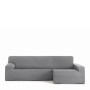 Housse pour chaise longue accoudoir long droit Eysa BRONX Gris 170 x 110 x 310 cm