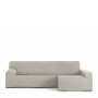 Housse pour chaise longue accoudoir long droit Eysa BRONX Beige Lin 170 x 110 x 310 cm