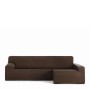 Housse pour chaise longue accoudoir long droit Eysa BRONX Marron 170 x 110 x 310 cm