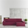 Right long arm chaise longue cover Eysa BRONX Burgundy 170 x 110 x 310 cm