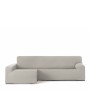 Housse pour chaise longue accoudoir long gauche Eysa BRONX Beige Lin 170 x 110 x 310 cm