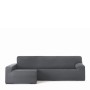 Left long arm chaise longue cover Eysa BRONX Dark grey 170 x 110 x 310 cm