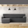 Right short arm chaise longue cover Eysa JAZ Dark grey 120 x 120 x 360 cm