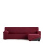 Right short arm chaise longue cover Eysa JAZ Burgundy 120 x 120 x 360 cm