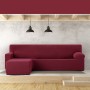 Housse pour chaise longue accoudoir long gauche Eysa JAZ Bordeaux 120 x 120 x 360 cm