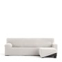 Housse pour chaise longue accoudoir court droit Eysa JAZ Blanc 120 x 120 x 360 cm