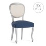 Housse de Chaise Eysa TROYA Bleu 50 x 5 x 50 cm 2 Unités