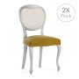 Housse de Chaise Eysa BRONX Moutarde 50 x 5 x 50 cm 2 Unités