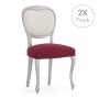 Housse de Chaise Eysa JAZ Bordeaux 50 x 5 x 50 cm 2 Unités