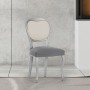 Housse de Chaise Eysa BRONX Gris 50 x 5 x 50 cm 2 Unités