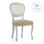 Housse de Chaise Eysa JAZ Beige 50 x 5 x 50 cm 2 Unités