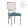 Housse de Chaise Eysa BRONX Vert émeraude 50 x 5 x 50 cm 2 Unités