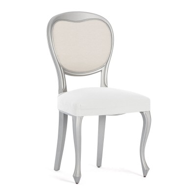 Housse de Chaise Eysa BRONX Blanc 50 x 5 x 50 cm 2 Unités