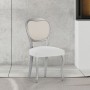 Housse de Chaise Eysa BRONX Blanc 50 x 5 x 50 cm 2 Unités