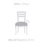 Chair Cover Eysa BRONX White 50 x 5 x 50 cm 2 Units