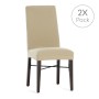 Chair Cover Eysa BRONX Beige 50 x 55 x 50 cm 2 Units