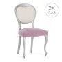 Housse de Chaise Eysa BRONX Rose 50 x 5 x 50 cm 2 Unités