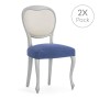 Chair Cover Eysa JAZ Blue 50 x 5 x 50 cm 2 Units