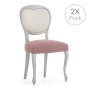 Housse de Chaise Eysa JAZ Rose 50 x 5 x 50 cm 2 Unités