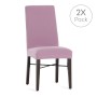 Housse de Chaise Eysa BRONX Rose 50 x 55 x 50 cm 2 Unités