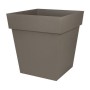 Plant pot EDA Tuscan Taupe Plastic Squared Ø 50 cm (49,5 x 49,5 x 52,5 cm)