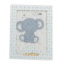 Baby blanket Elephant Blue Embroidery Double-sided 100 x 75 cm