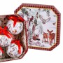 Boules de Noël Multicouleur Papier Polyfoam animaux 7,5 x 7,5 x 7,5 cm (5 Unités)