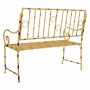 Banc Alexandra House Living Jaune Métal 50 x 92 x 126 cm