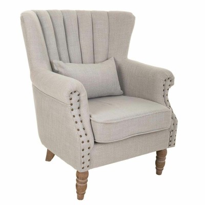 Fauteuil Alexandra House Living Gris clair 59 x 87 x 73 cm