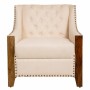 Armchair Alexandra House Living Beige 80 x 80 x 72 cm Upholstery