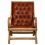 Armchair Alexandra House Living Brown Natural 98 x 94 x 65 cm