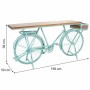 Meuble d'Entrée Alexandra House Living Bike Turquoise Bois Fer 50 x 94 x 198 cm