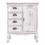 Hall Table with Drawers Alexandra House Living White Paolownia wood 30 x 80 x 65 cm